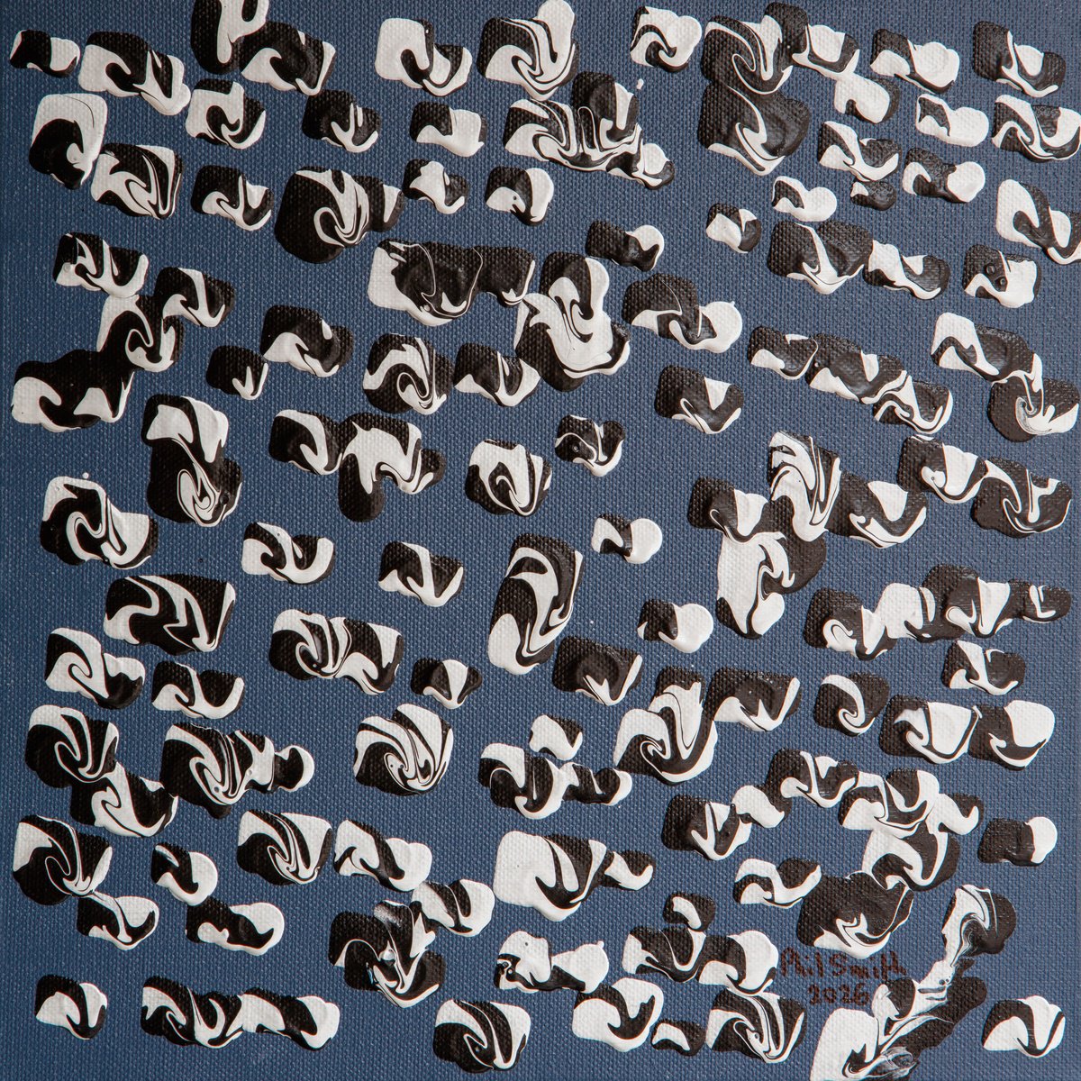 Monochrome Abstract 8 By Phil Smith, 12 X 12, Artwork For Sale On Artfinder