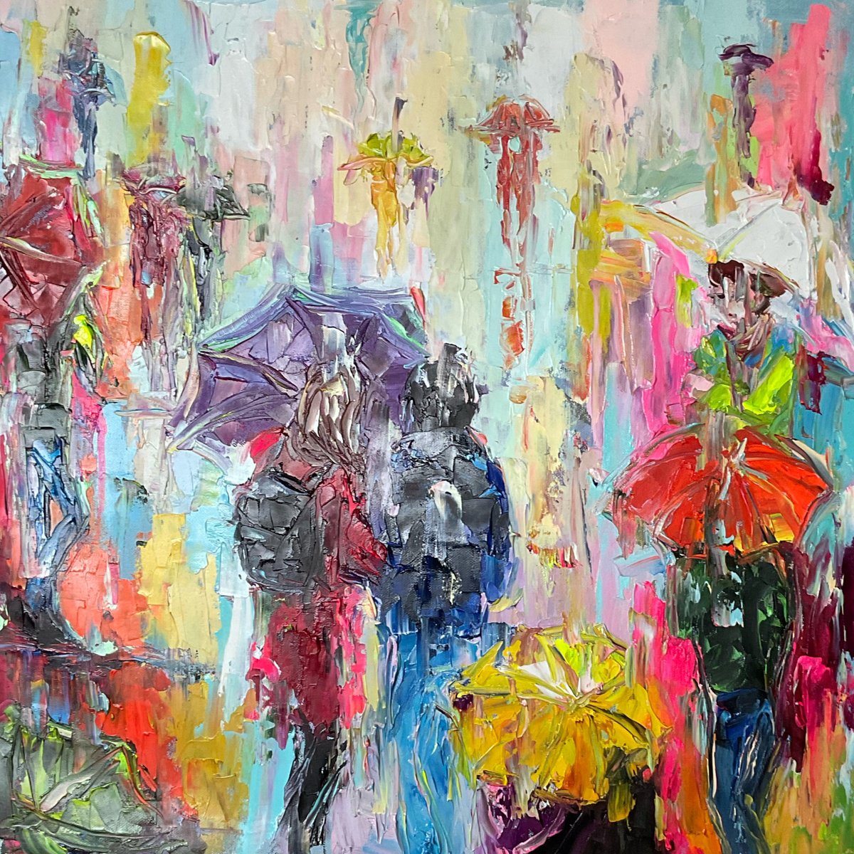 Umbrella. Friendship By Mariia Hyhar, 20 X 20, Artwork For Sale On Artfinder