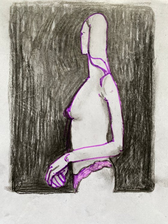 Girl in violet