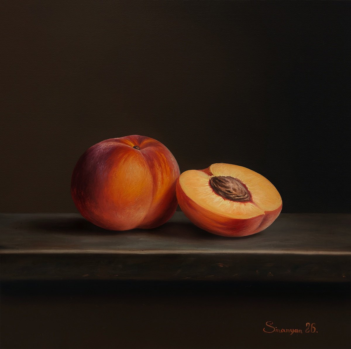 Photorealistic Oil Painting , The Inner Light Of Fruit By Gevorg Sinanian, 12 X 12, Artwork For Sale On Artfinder