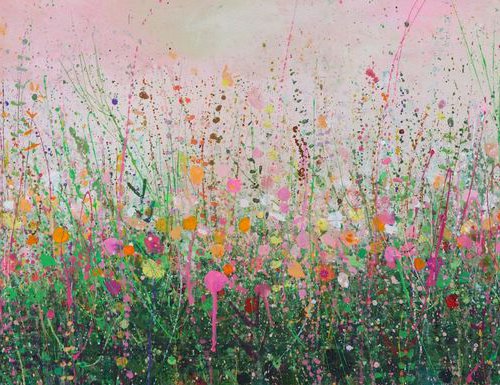 Warm Pinks And Cool Greens by Sandy Dooley