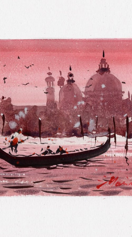 Sunset in Venice. by Marin Victor