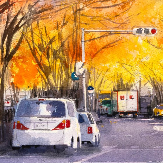 Autumn Golden Avenue