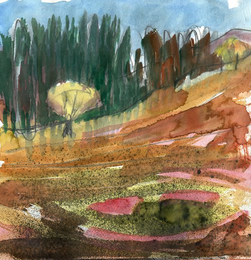 Landscape #37, Watendlath by Elizabeth Anne Fox