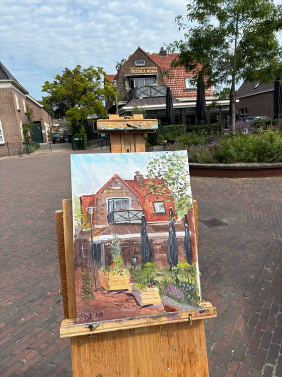 Cafe in Beilen. PleinAir