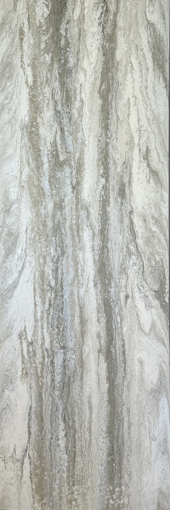 Voile — Neutral Abstract Diptych