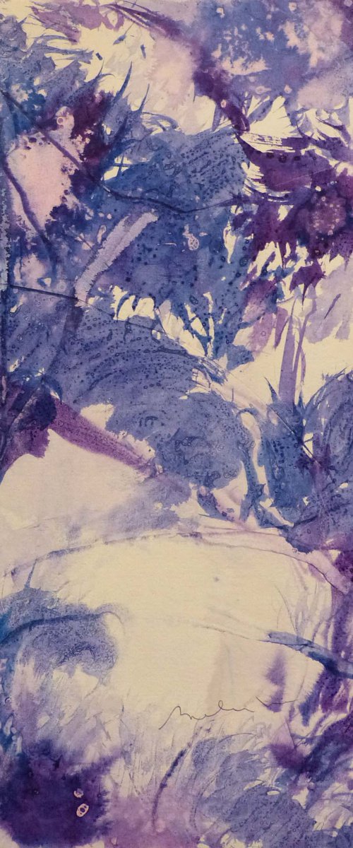 The Purple Abstract, 21x29 cm ESA5 by Frederic Belaubre