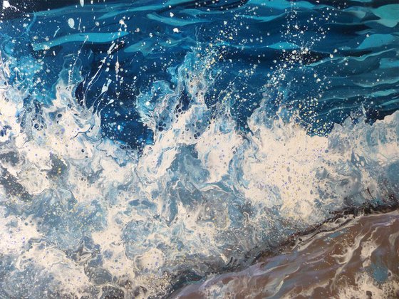 “Ocean waves” Extra Large Painting