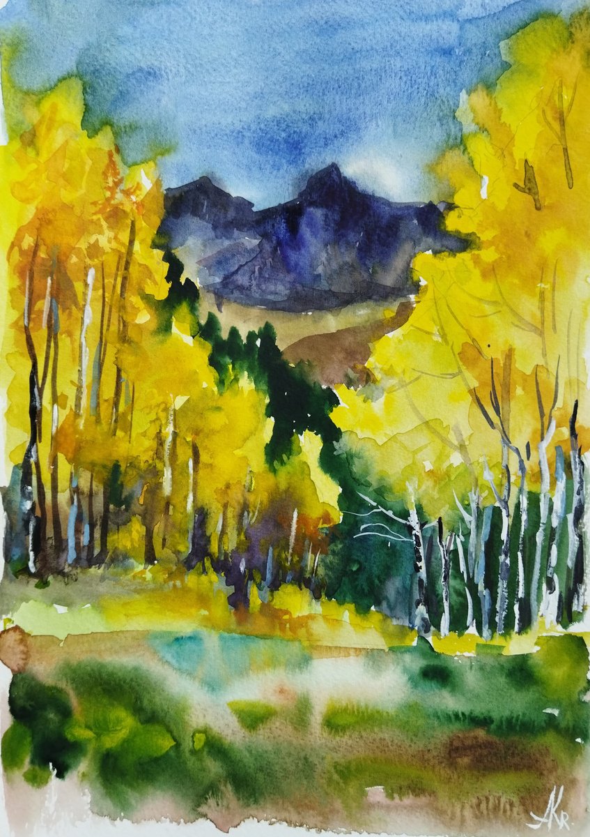 Autumn in the mountains by Ann Krasikova