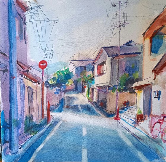 A rural street in Japan