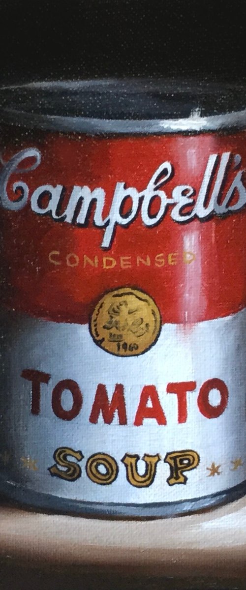 Tomato soup tin still life #2 by Jane Palmer Art
