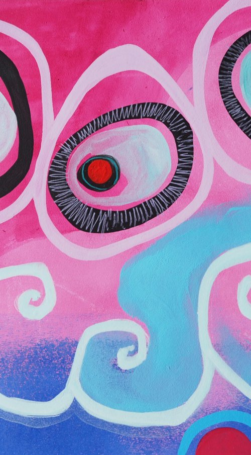 Happy summer ocean - abstract by Sara Rodighiero