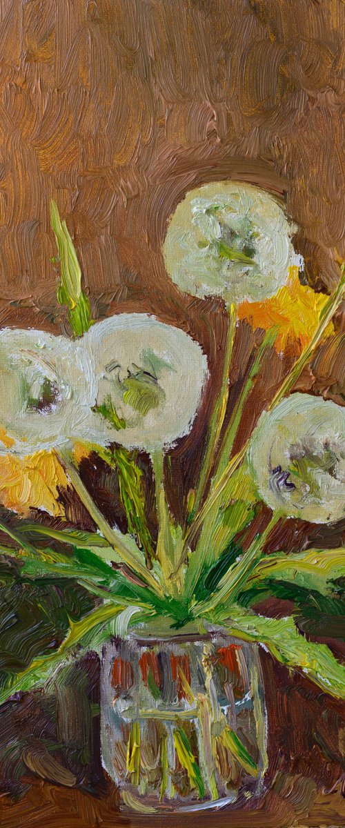 Dandelions in te Glass by Suren Nersisyan