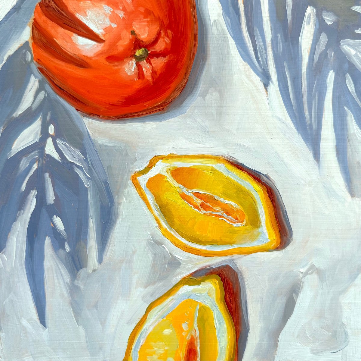 lemons and orange by Anna Bogushevskaya