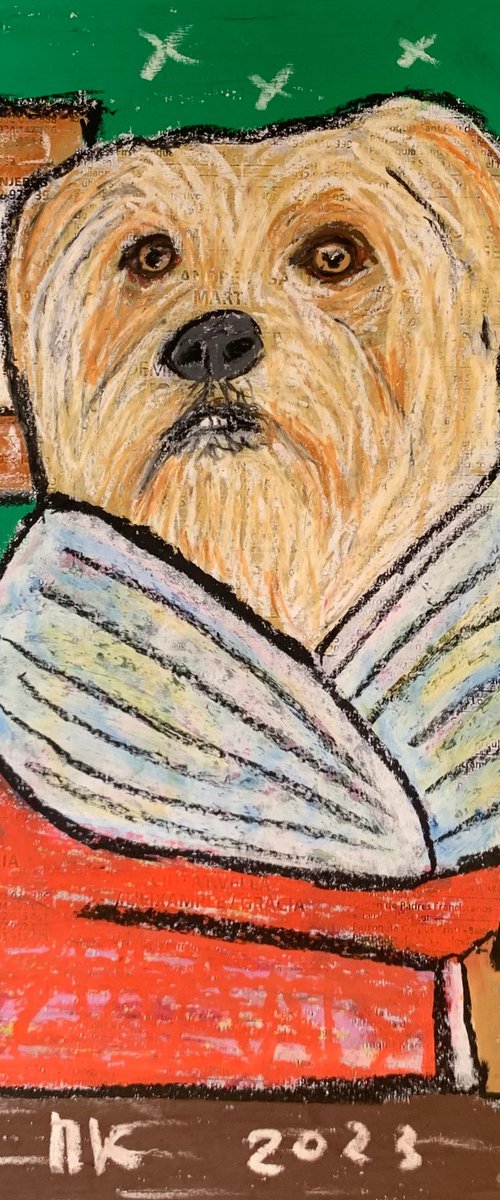 Dog with banana #1 by Pavel Kuragin