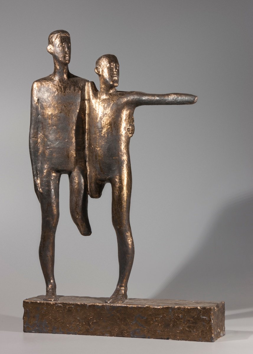 Expressive Portrait Clay Sculpture By Nadiia Otriazha Fedir Bushmanov, 18 X 27", Further, Original Artwork