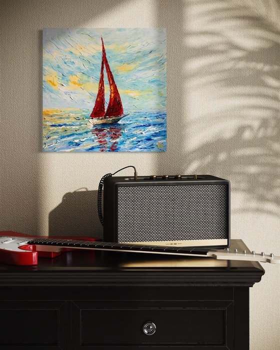 Scarlet Sails of Dawn