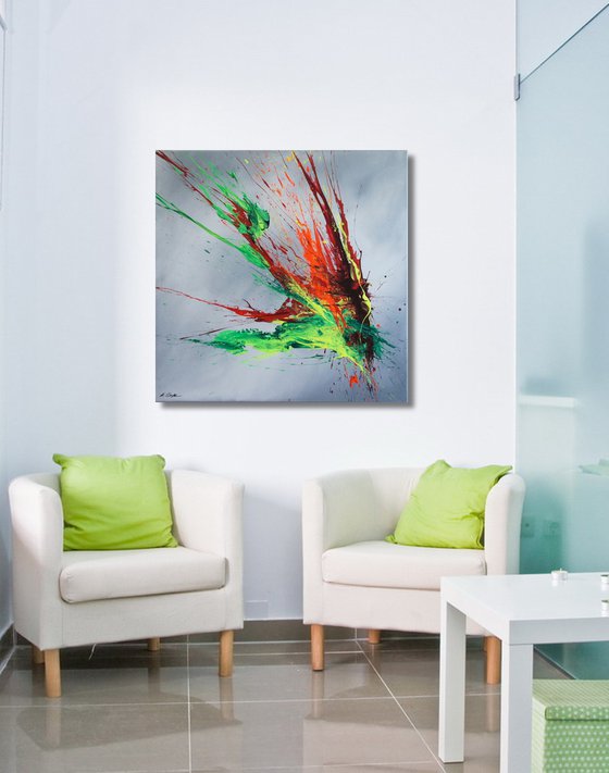 Luminous Bursts VIII (Spirits Of Skies 064148) (80 x 80 cm) XXL (32 x 32 inches)