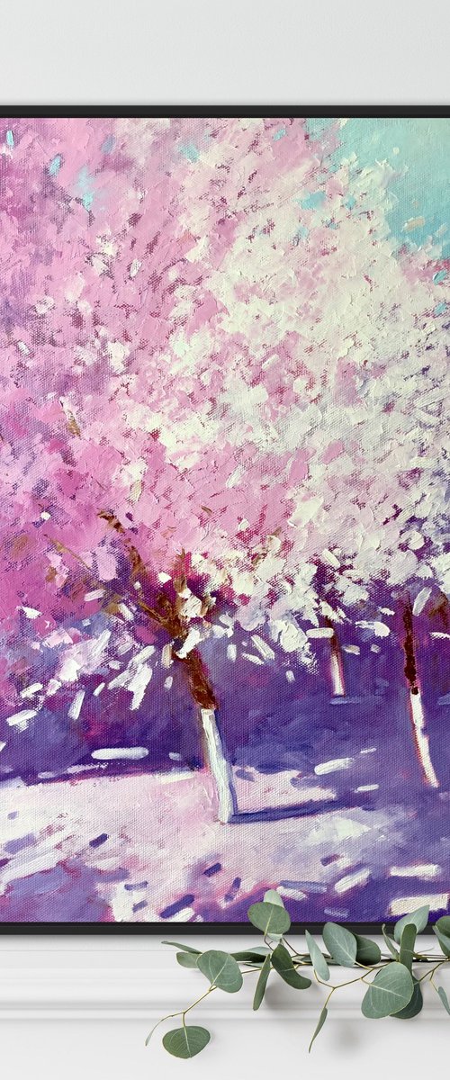 Abstract blossom tree 70-60cm by Volodymyr Smoliak