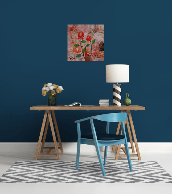 composition with flowers