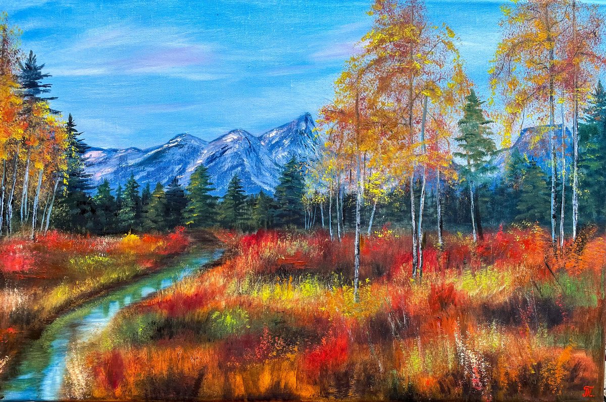 Autumn melody - landscape by Tanja Frost