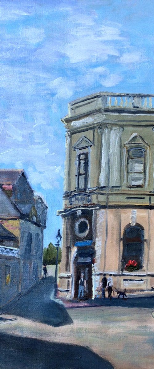 Georgian Margate, Buildings in the Old Town. Oil Painting by Julian Lovegrove Art