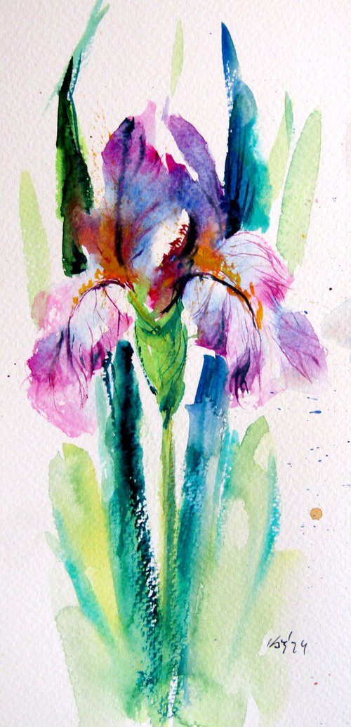 Iris floral by Kovács Anna Brigitta