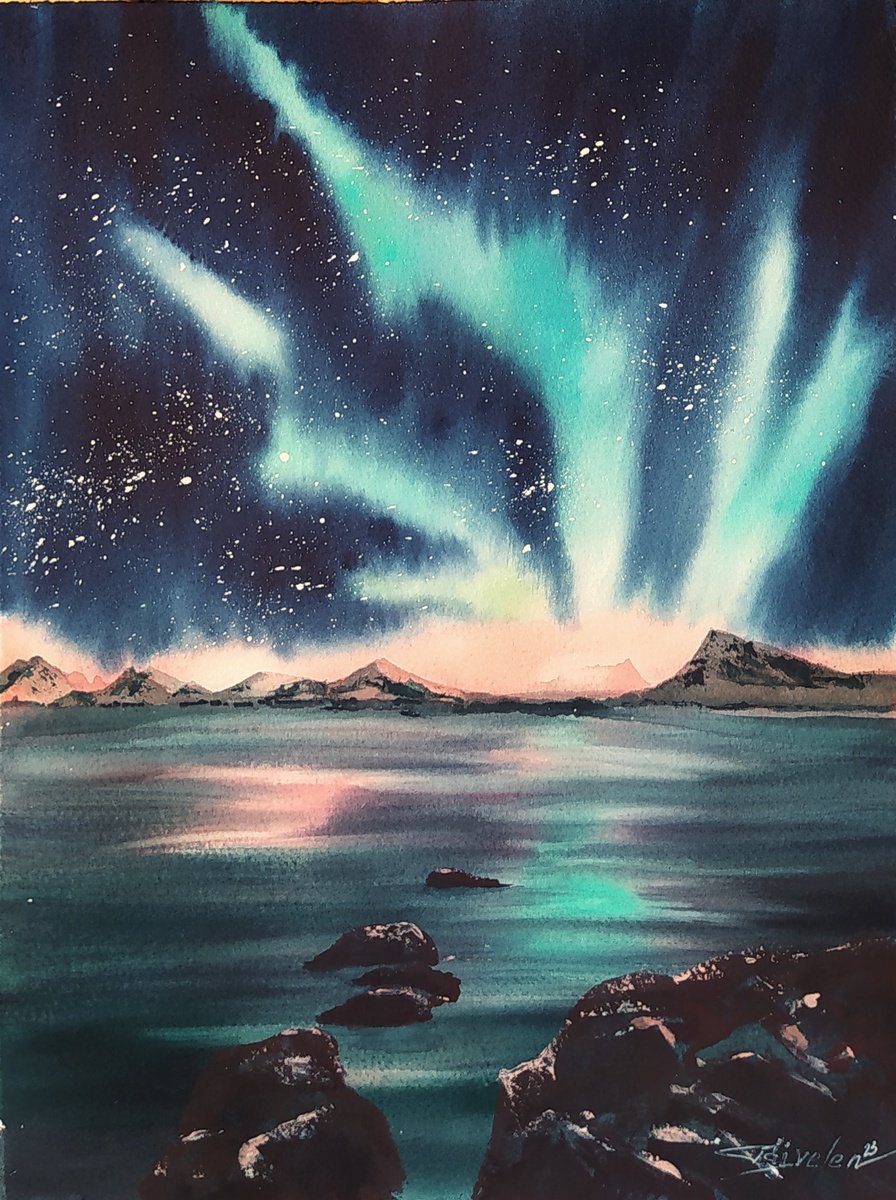 Aurora Borealis by Elena Gaivoronskaia