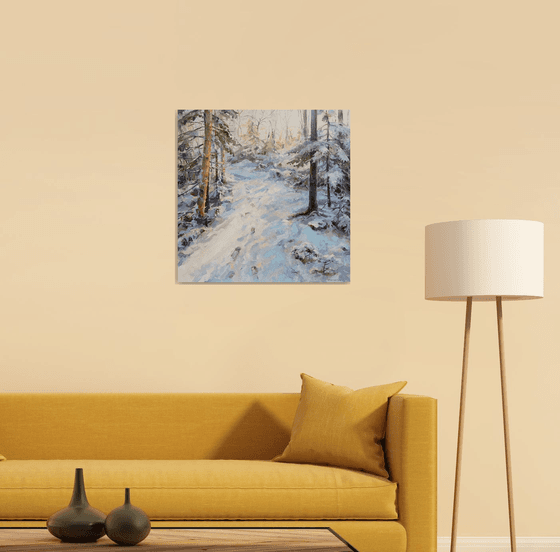 March snow (24x24x2")