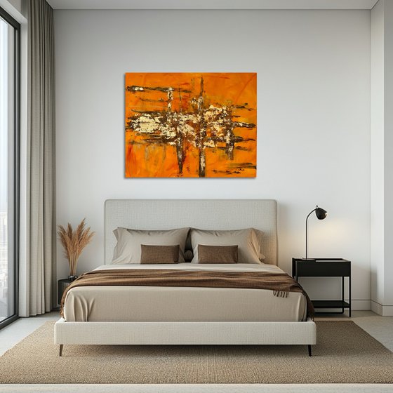 Golden Streets Acryl Blattgold