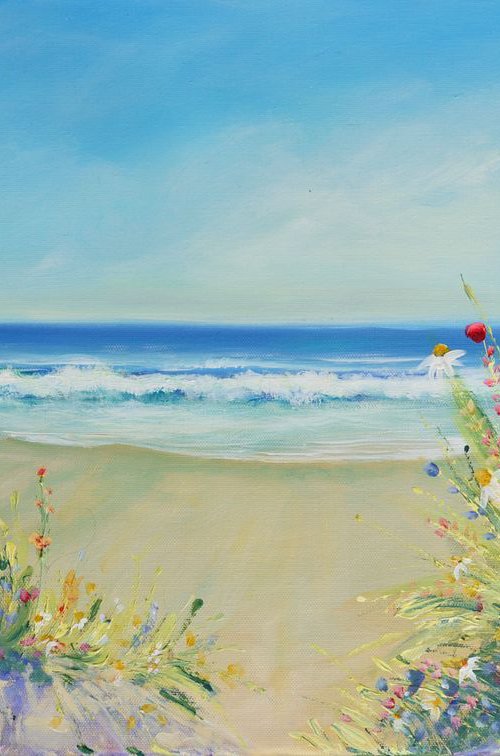 Peacefulness by the sea by Emma Sian Pritchard