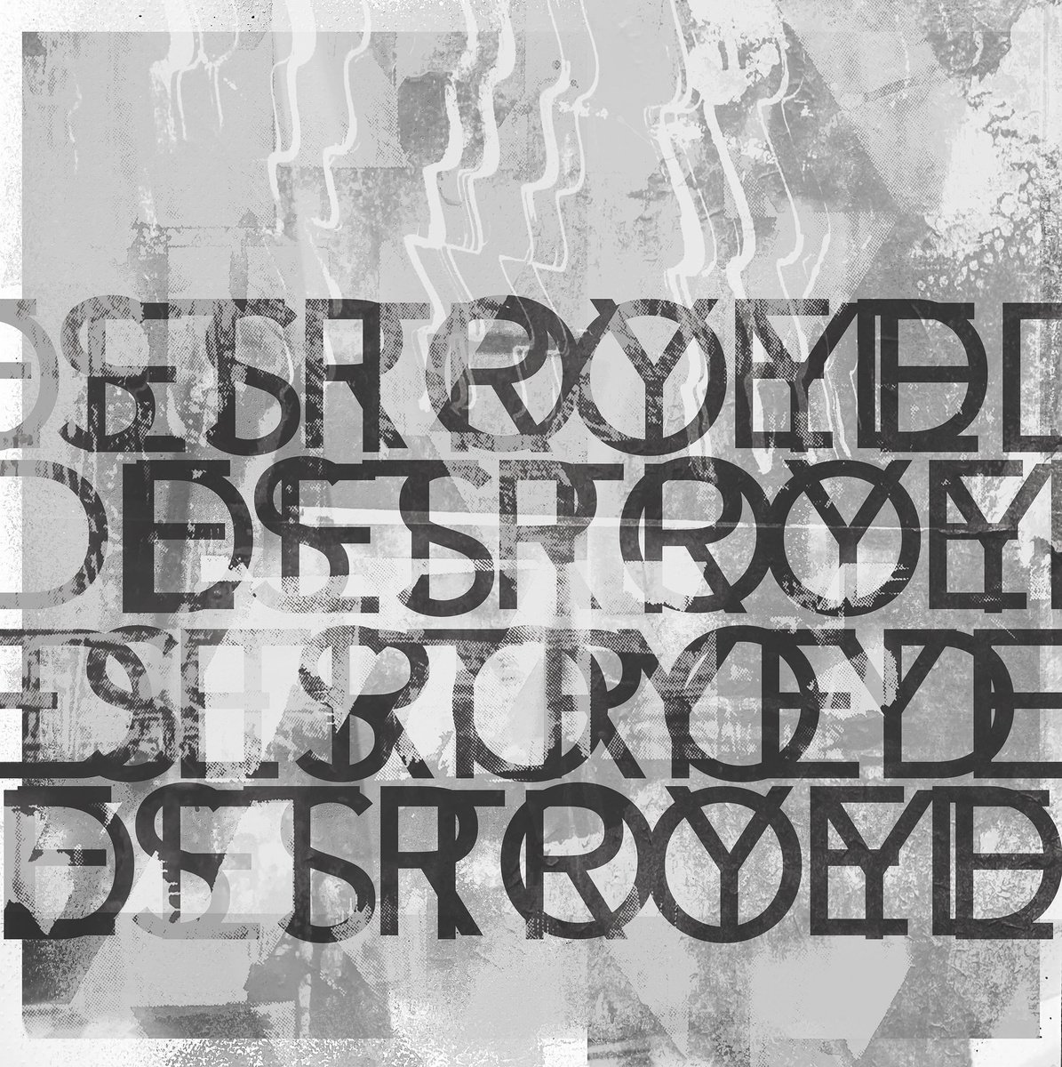 Abstract Print By The Most Active, 17 X 17", Destroyed, Original Artwork