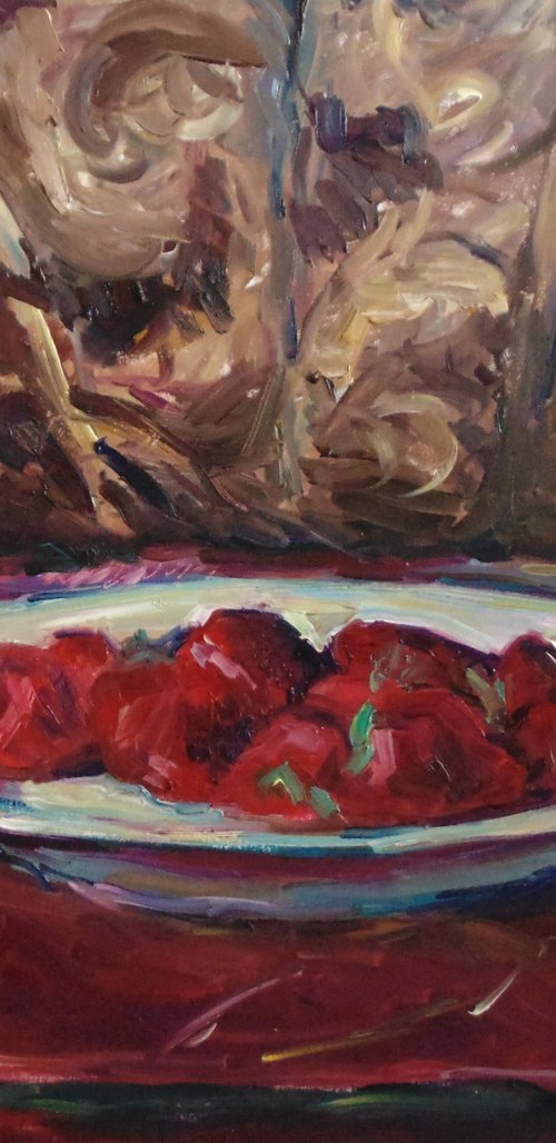 A plate of strawberries by Alexander Shvyrkov
