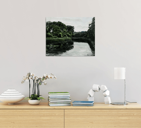 In the summer by the river