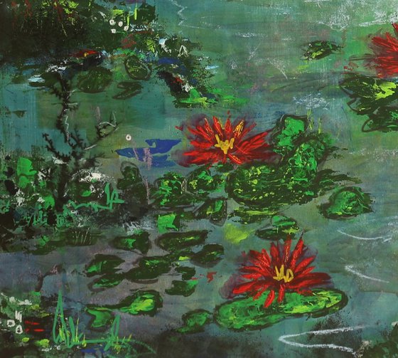 Water Lillies in the Pond