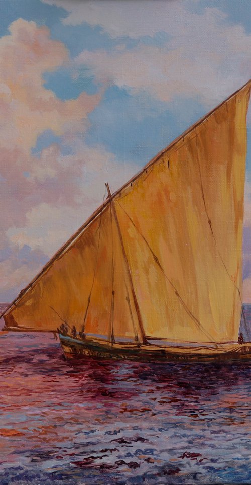Sailboat by Eduard Panov