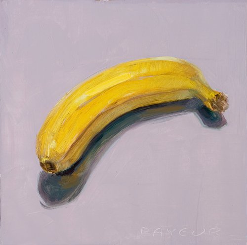 banana on pink by Olivier Payeur