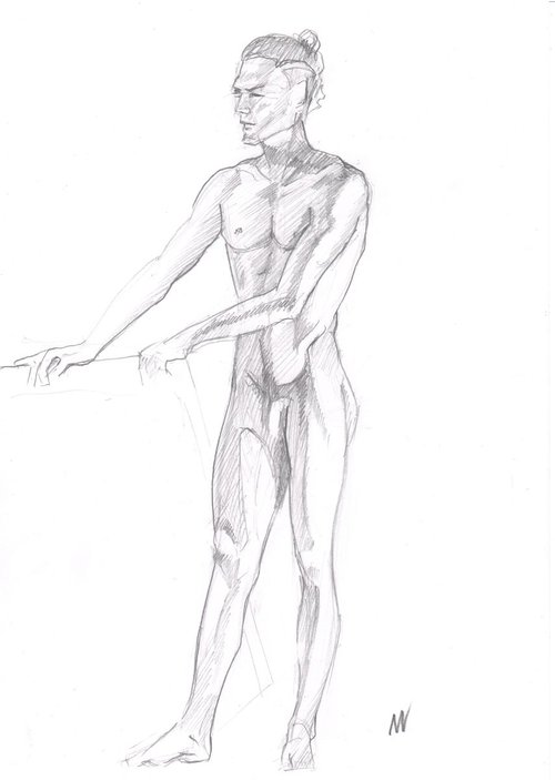 Sketch of Human body. Man.41 by Mag Verkhovets