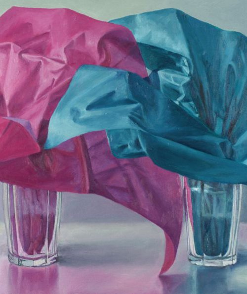 Magenta and Aqua by Douglas Newton