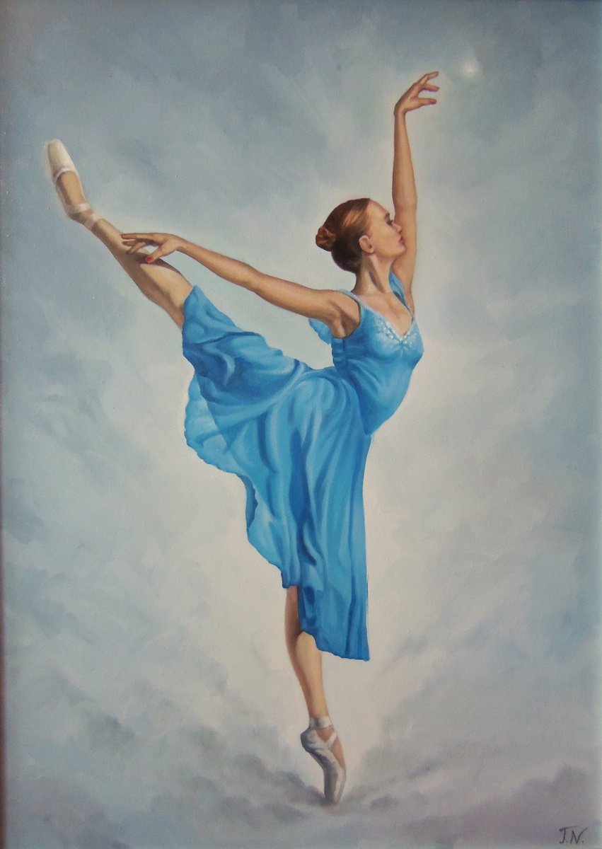 Ballerina-8 (70x50cm, oil/canvas, ready to hang) by Artush Voskanian