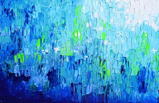 Relief Blue 35 - Large Abstract Ocean - Sea