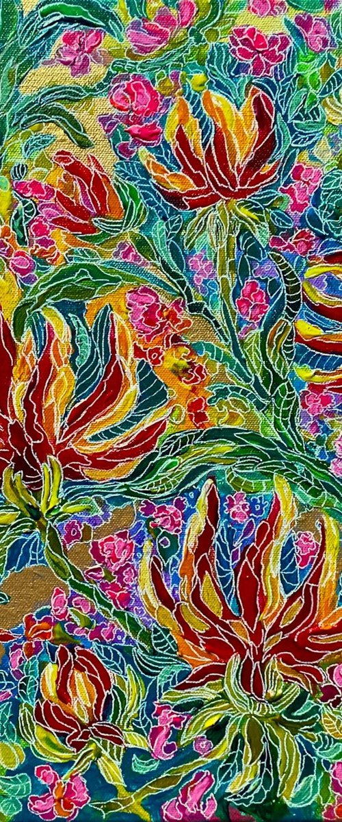 Tropicana    -Subterranean Floral by Colette Baumback