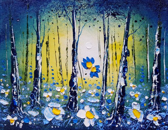 "Azure Woods & Flowers in Love"