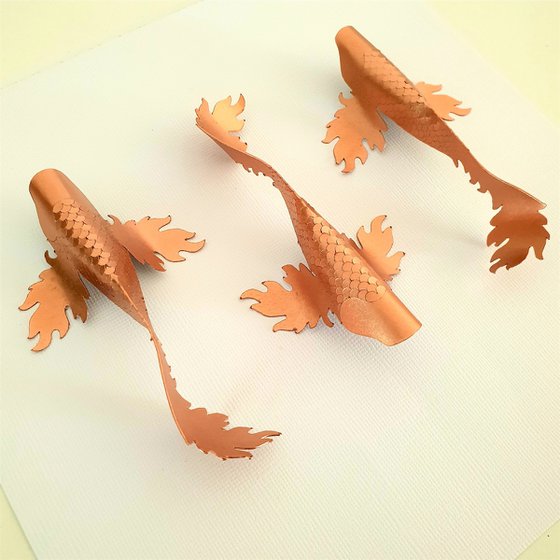 3 Copper Koi