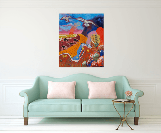 Reading among the rocks