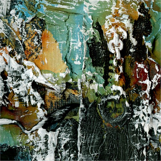 The Jewels Within 2 - Highly Textural Abstract Painting by Kathy Morton Stanion