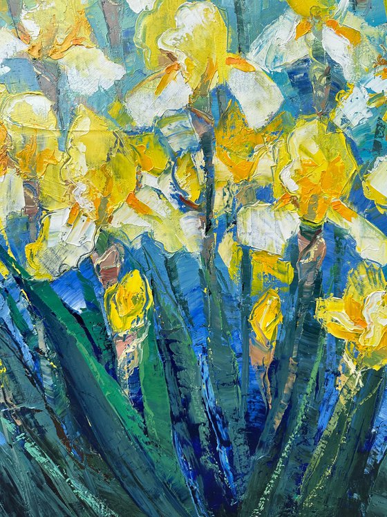 Yellow Irises 60x80cm