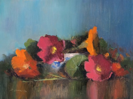 Duet Cosmos and Lilies