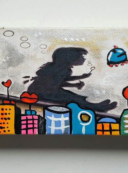 Bubbles City by Maria Luisa  Azzini