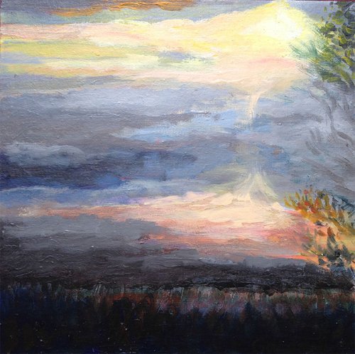 sunset burning sky by René Goorman